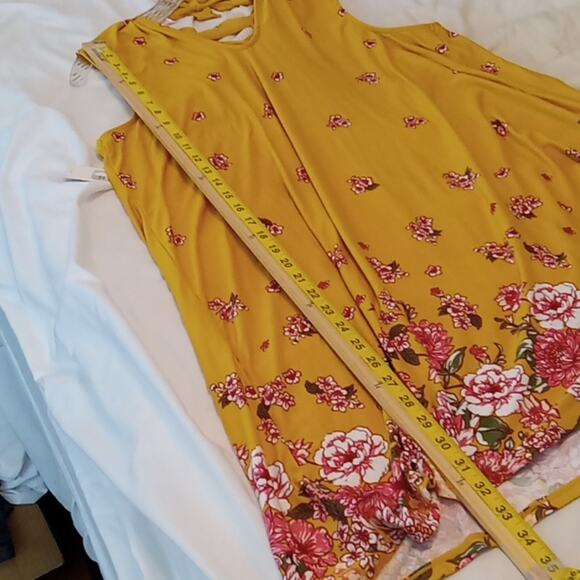 NWT Walmart Girls Sleeveless floral XXXL(21) dress. Summer, Beachy, Bright. - Picture 8 of 9